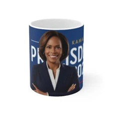 Kamala Harris 2024 Ceramic Coffee Mug, 11 oz. Cup Mug Kamala Mug, Kamala Gift