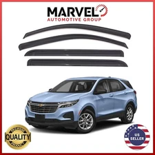 Out-Channel Window Vent Visor Rain Guards Deflectors for Chevy Equinox 2018-2024