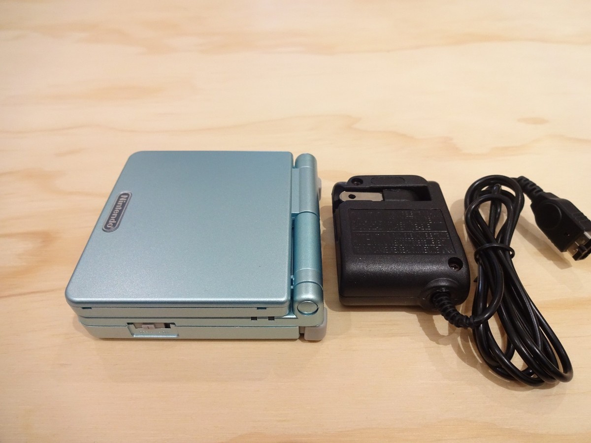 Nintendo Game Boy Advance GBA SP Pearl Blue System AGS 101