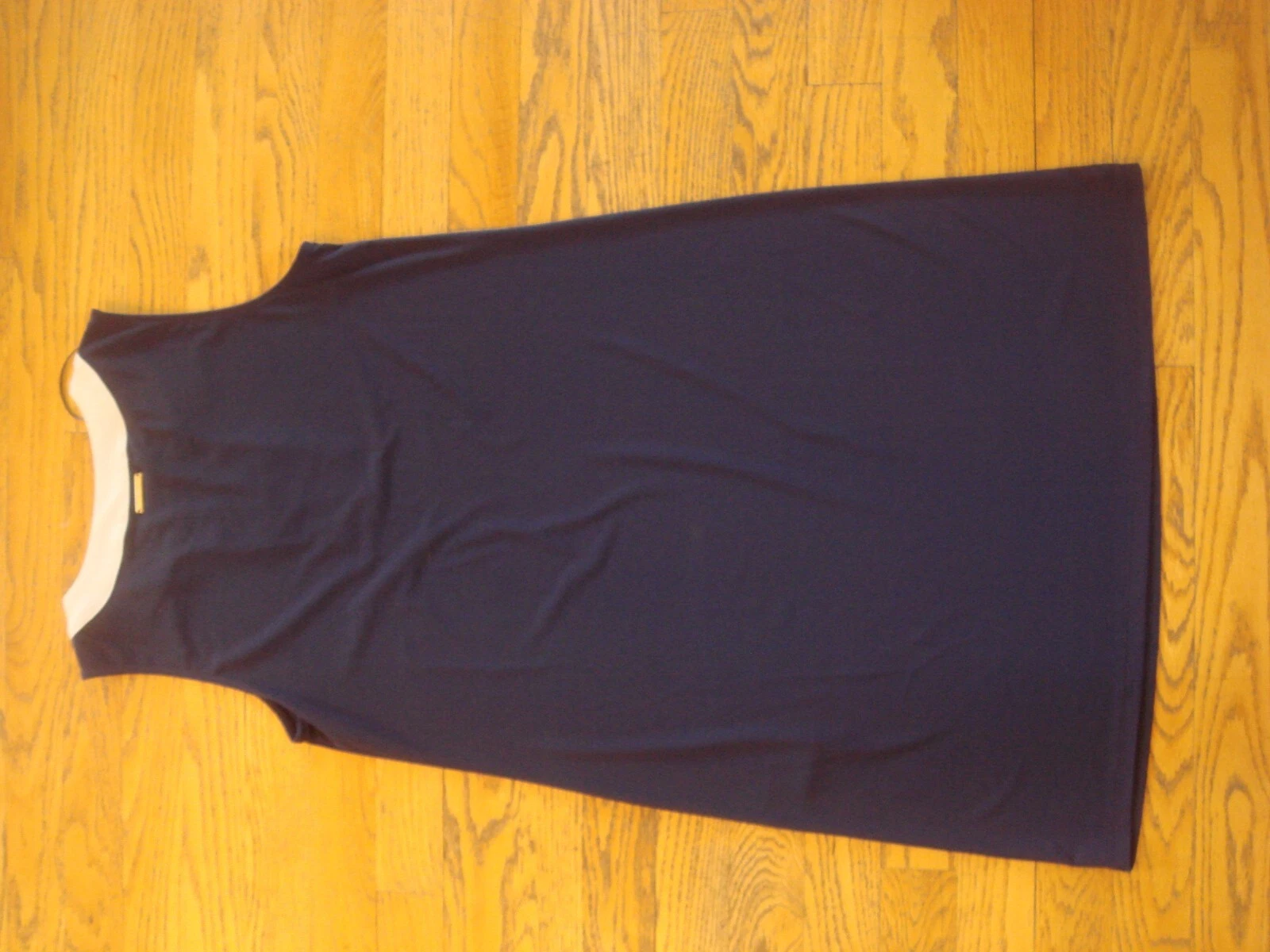 Abito Michael Kors S nuovo con etichette maglia bianca navy $99