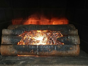 Electric Fireplace Log Free Standing Glow Set Real Wood Comfort