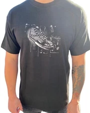 VISION STREET WEAR Shirt Adult Mens High Top Logo Vintage Skate T-Shirt 80s, 90s