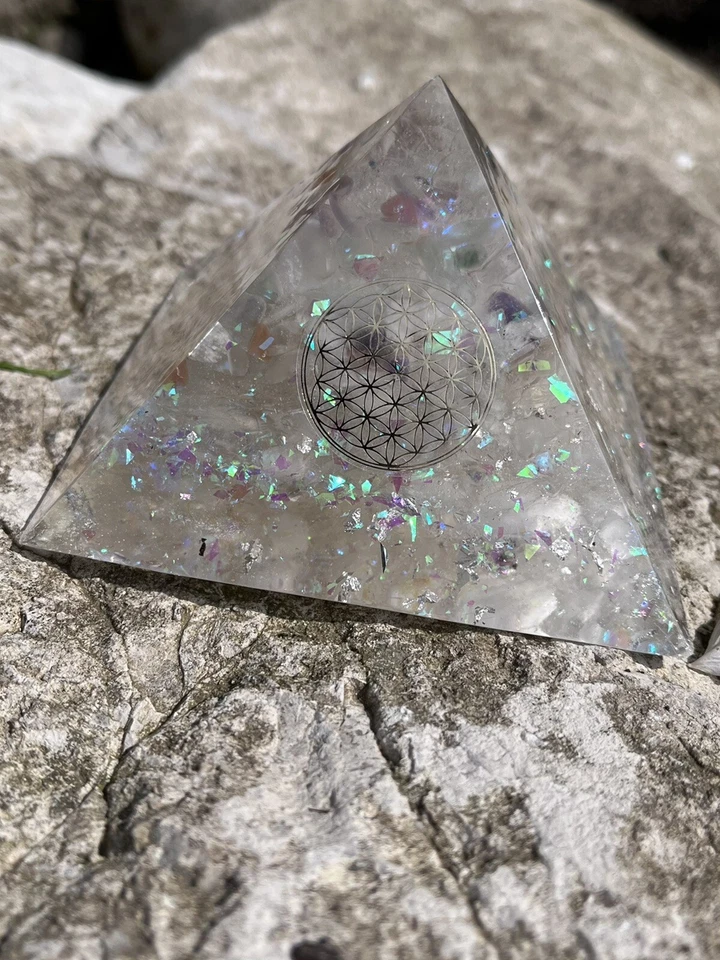 Orgonit Pyramide Kristall Bergkristall Chakra Meditation 3.Auge - Bild 3 von 3