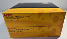 Kodak Carousel Transvue 140 Slide Tray with Original Box Pack of 2 Great Shape 