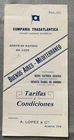 Compania Transatlantica - Buenos Aires Mediterraneo - Tarifas y Condiciones 1915