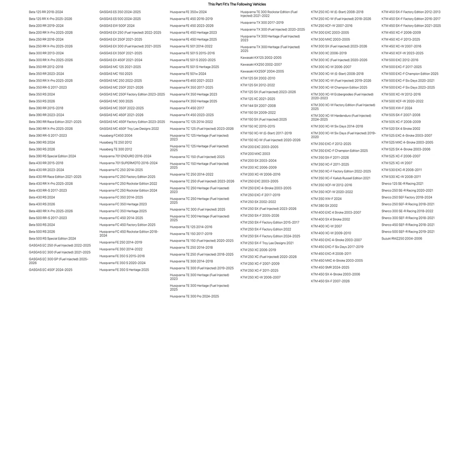 Race Tech Outer Fork Bushings For Husqvarna 701 ENDURO 2016-2023 - Изображение 3 из 3