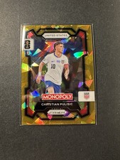 2026 Panini Monopoly Prizm FIFA World Cup - Christian Pulisic - Gold Cracked Ice