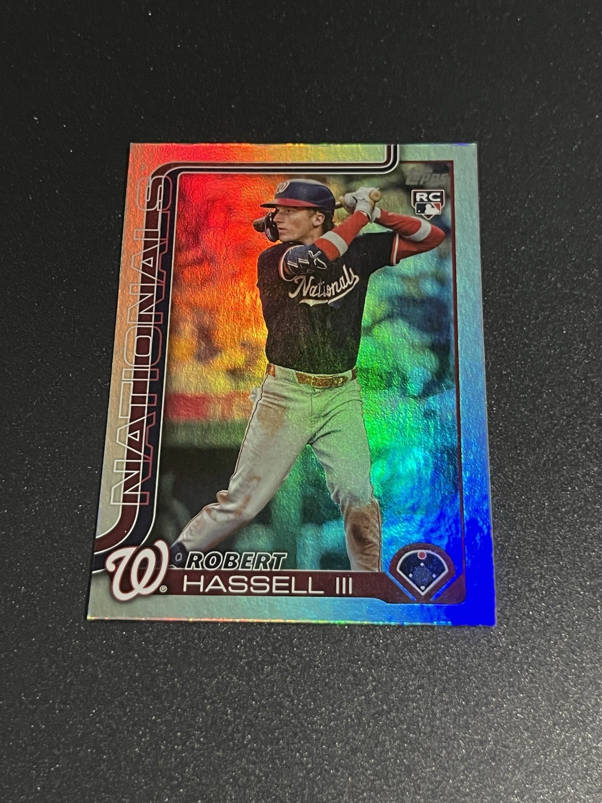 2025 Topps Update Rainbow Foil Robert Hassell III #US109 Nationals