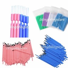 100 Pcs/Pack Disposable Dental Applicator/Long Type/Taper Brush Bendable Brush