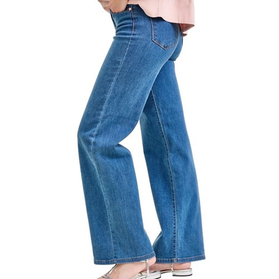 #ad #ad Judy Blue High Rise Wide Leg Jeans size 9 29Medium Wash JB82553MD $39.00