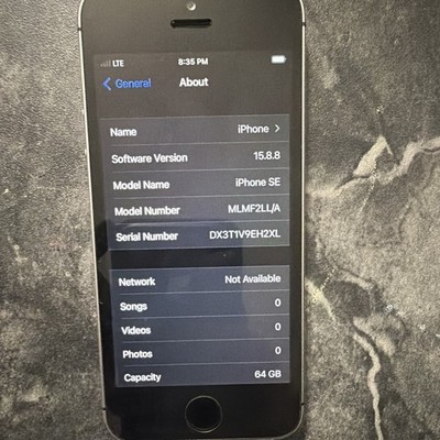Apple iPhone SE (1st Generation) 64GB, Unlocked, Silver