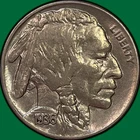 1936 Buffalo Nickel Choice Almost Uncirculated AU+ Coin #43163