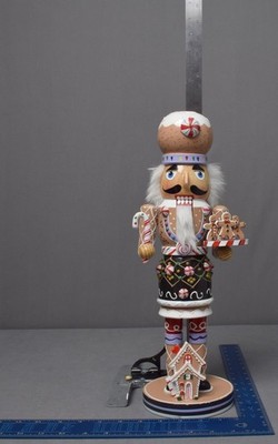 Kurt S. Adler 16'' Gingerbread Nutcracker #C5882 Bright Pink & Green Frosting Cap