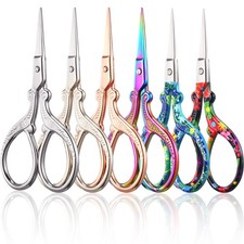 6 Pieces 3.6 Inch Embroidery Scissors Bulk Cross Stitch Sewing Crochet Scisso...