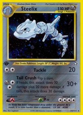 Steelix [1st Edition] #15 Prices | Pokemon Neo Genesis | Pokemon Cards