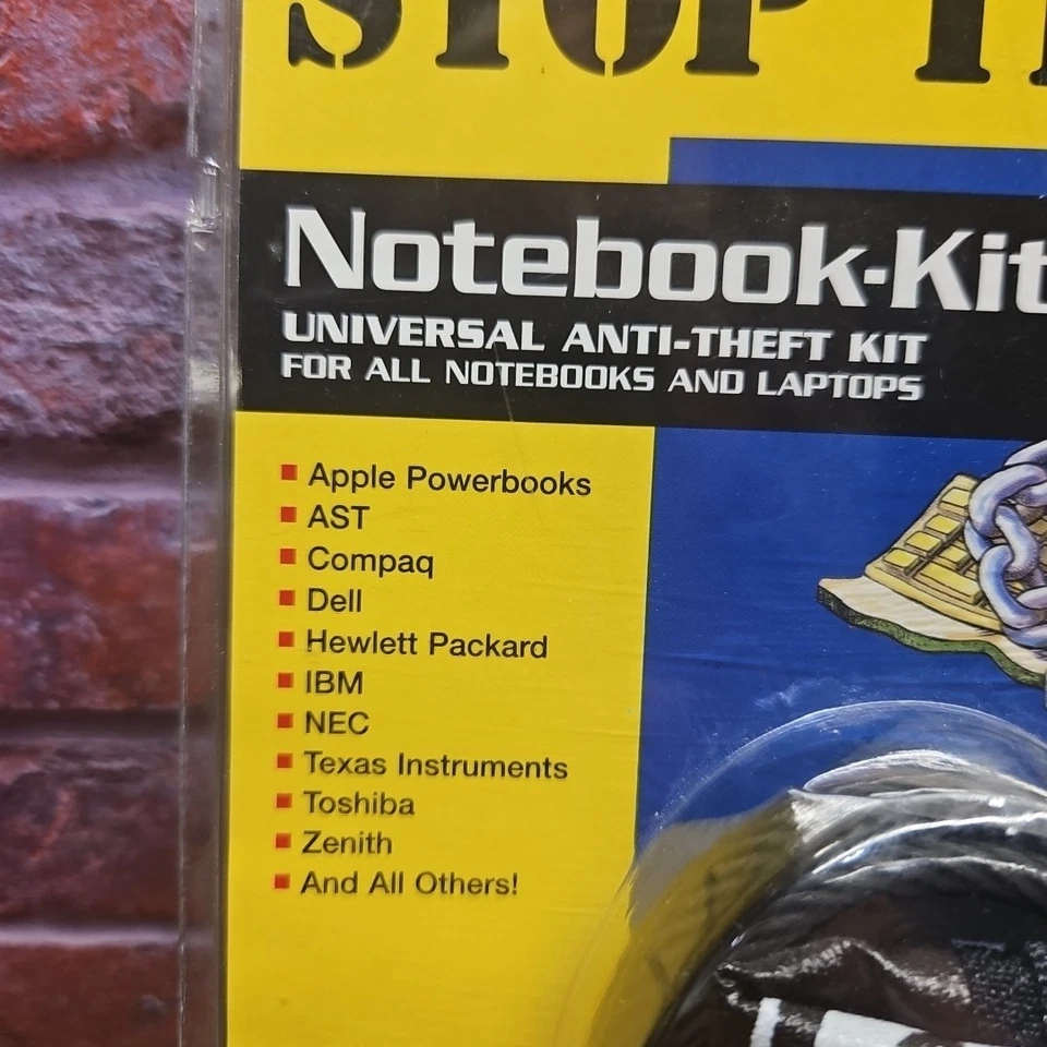 Qualtec Stop Theft Notebook Lock Kit Universal Anti-Theft Kit W/Travel Pouch - Image 2 of 4