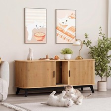 Cat Litter Box Enclosure for 2 Cats ,Hidden Litter Box Furniture ,Cat Pet House