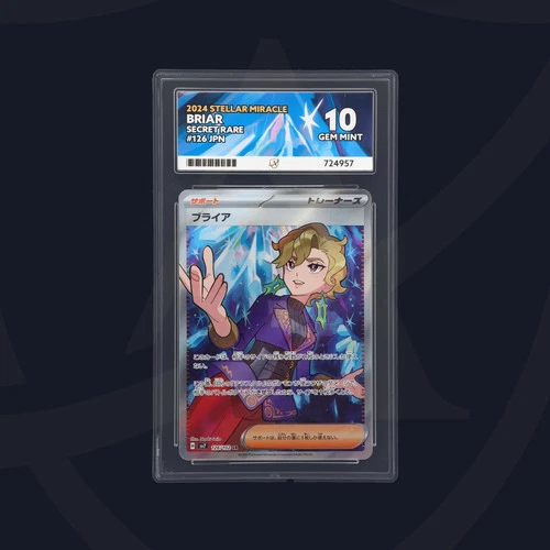Briar 126/102 Stellar Miracle sv7 Japanese Ace Grading Gem Mint 10 Pokemon