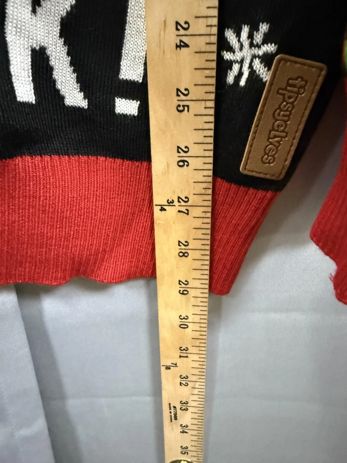 Tipsy Elves Christmas Sweater Womens XL Black Red Drinking Game Target Balls