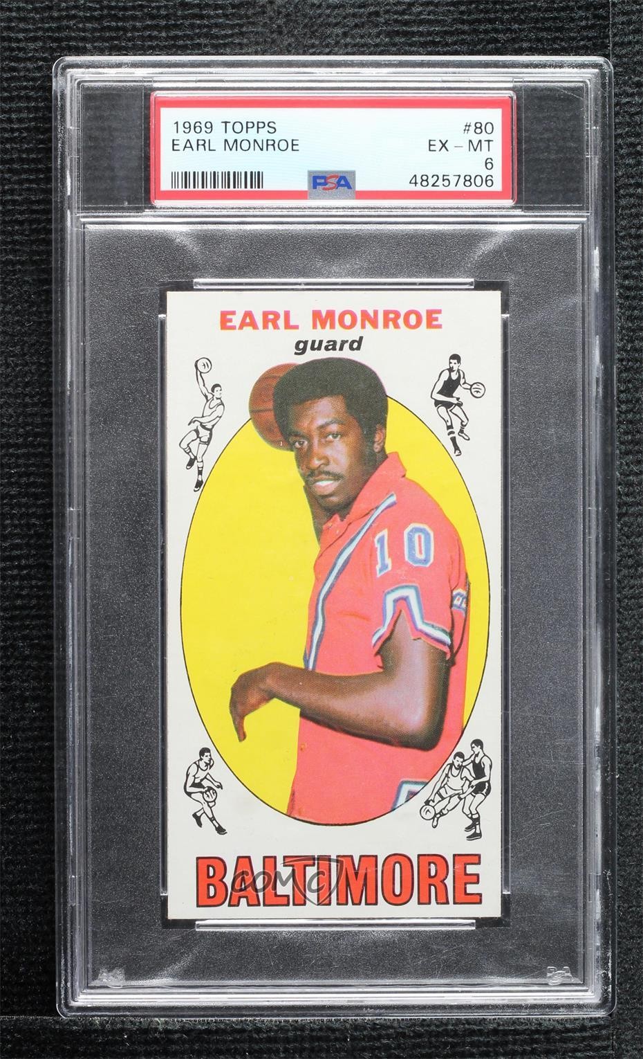 1969-70 Topps Earl Monroe #80 PSA 6 HOF 14t3