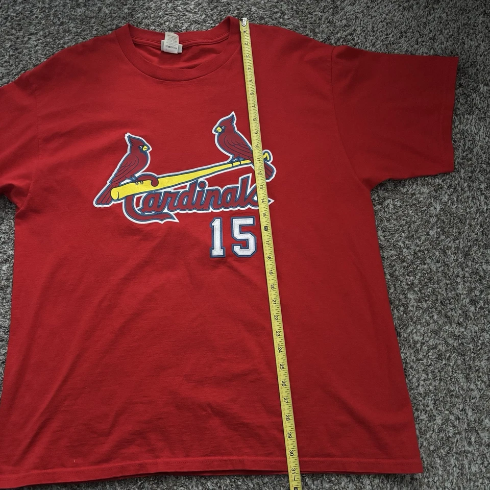 圣路易斯红雀队 T 恤 Lee Sport #15 Jim Edmonds Y2K Era 棒球男式 XL — 第 4/4 张图片