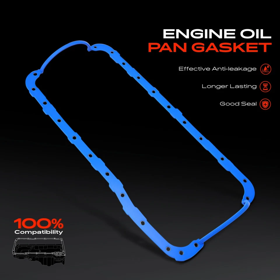 Engine Oil Pan Gasket for Ford F-250 F-350 1989-1994 E-350 Econoline B-600 F-700 - Image 3 of 4