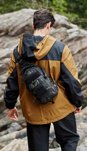 Camping Chest Bag Tactical Backpack Men Sport Shoulder Outdoor Hiking Climbing - Bild 14 von 27
