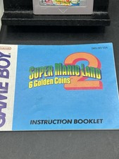 Nintendo Game Boy Super Mario Land 2 Game 6 Golden Coins Edition W Manual