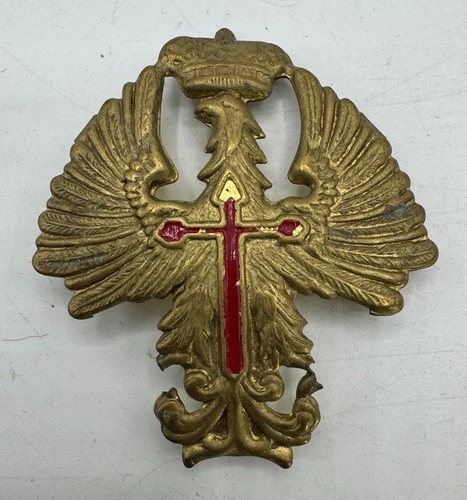 WW2 era Spanish Fascist Franco Cap Helmet Insignia Civil War Military Tanker