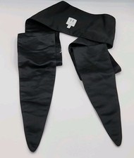 Halston Heritage Small Black Womens Cloth Belt 36-37" Made In China