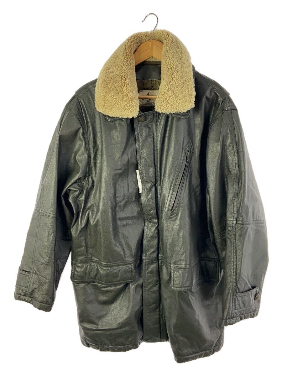 Ayma Leather Jacket Blouson Size 48 Genuine Cowhide 2246