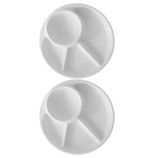  2 Pezzi Piatto Diviso Alimentare Servizio Piatti Scomparto Piatti Bambini