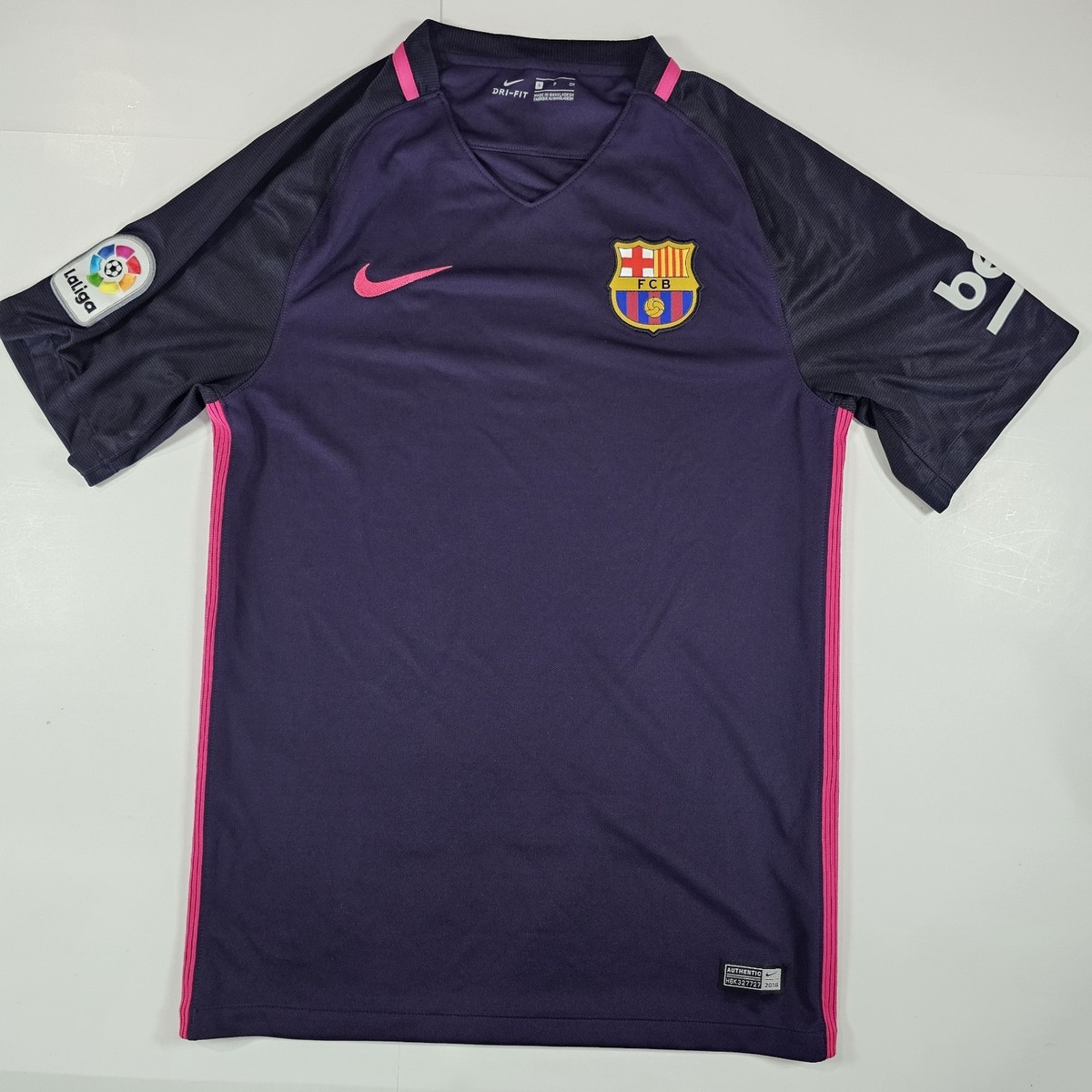 Nike FC Barcelona 2016-2017 Away Jersey Men's Size Small Purple