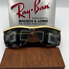 VINTAGE B L RAY-BAN W0742 TORT/MATTE GOLD G15 UV OLYMPIAN III SUNGLASSES w/CASE