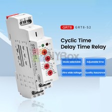 AC/DC12V-240V A220V 16A Delay On Off Delay Timer Relay Time Delay Relay Din Rail