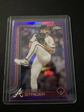 2025 Topps Chrome Spencer Strider Purple Refractor /250 Braves #46