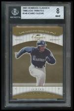 2001 Donruss Classics Timeless Tributes #146 Ichiro Suzuki BGS 8 RC /100 HOF SP