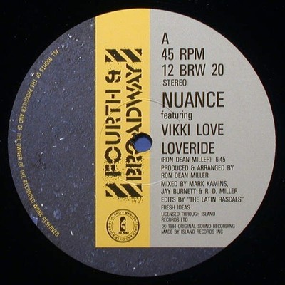Nuance Featuring Vikki Love - Loveride (VINYL)