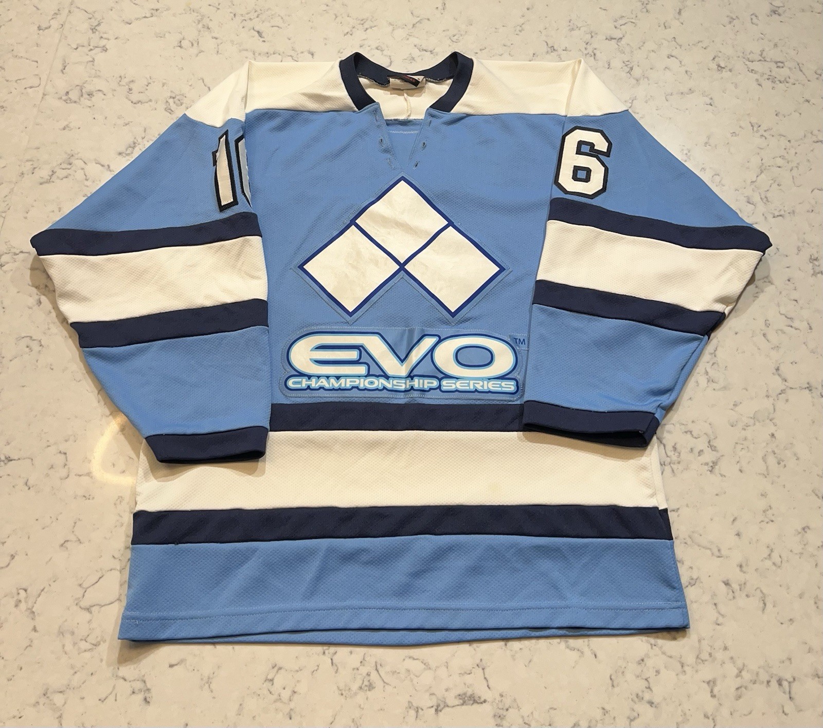 EVO Championship Series Hockey Jersey Evolution #16 Blue White K1 Sportswear M