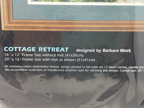Dimensions Cottage Retreat Needlepoint Kit 16" X1 2" Barbara Mock 1998 #2461 - Picture 3 of 6