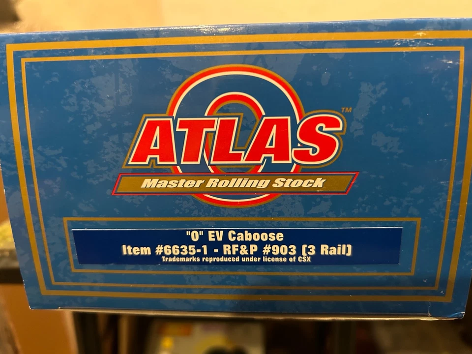 Atlas O 3 Rail 6635-1 Richmond, Fredericksburg, and Potomac EV Caboose LN/Box - Image 4 of 4