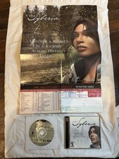 Vintage Syberia (PC, 2002) 2-Disc Set + Perfect Bonus CD, Manual & Rare Poster