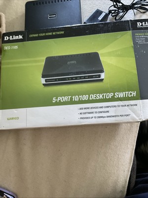 D-Link DES-1105 5-Port Fast Ethernet LAN Network Switch Hub