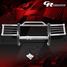 Chrome Stainless Front Bumper Grillegrill Guard For 1984-2001 Jeep Cherokee Xj