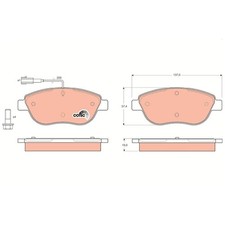 Satz Bremsbeläge Bremsklötze vorne für Fiat Stilo 192 | 24645362