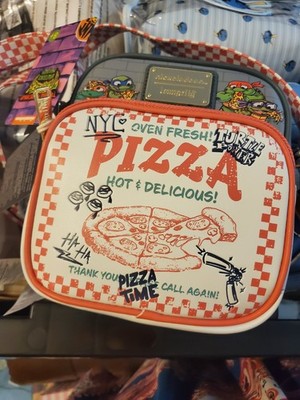 LOUNGEFLY TEENAGE MUTANT NINJA TURTLES PIZZA BOX CROSSBODY BAG NWT s