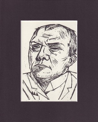 8X10'' Matted Print Art Picture German Print: Max Beckmann, Self-Portrait