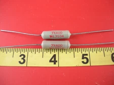 Ward Leonard Lot of (2) Resistors 7w 400 ohm Ceramic 7 watt Axiohm WL7934 Nnb