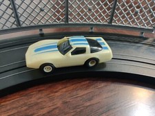 Tyco Glow in the Dark Corvette Slot Car one window post slightly bent 
