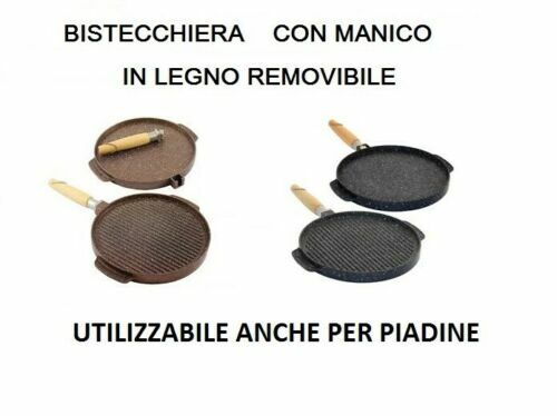 BISTECCHIERA TONDA 2 FACCE Ø 36 CM IDEALE PER TUTTI I CIBI,...
